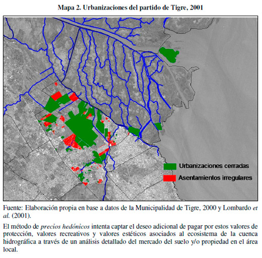 Mapeo de los Servicios Ecológicos en la cuenca baja del Río Luján y su